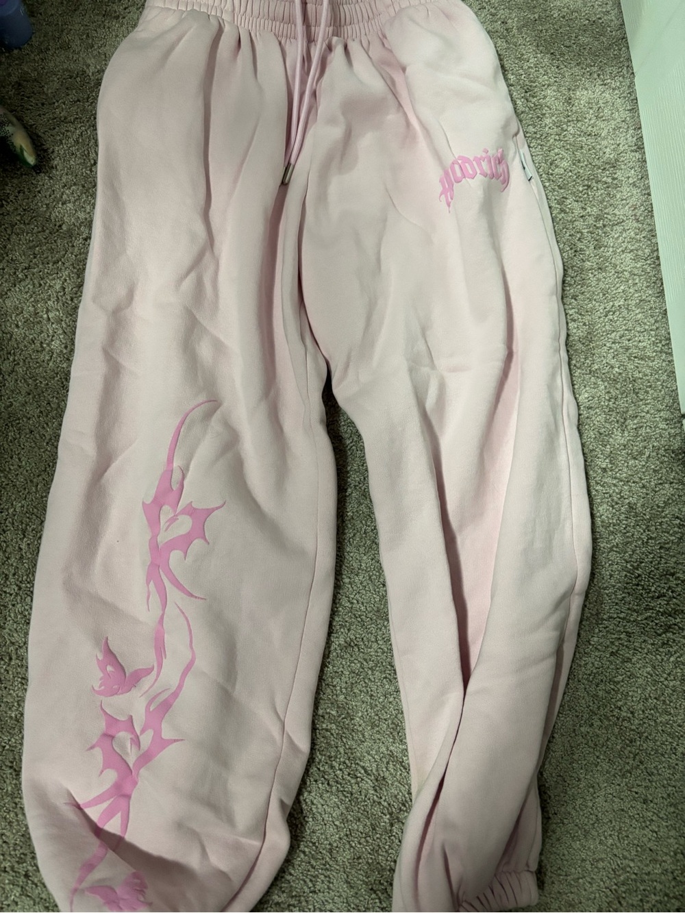 Women's Pink Graphic Jogger Sweatpants - Relaxed Fit
